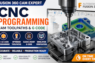 do 3,4 and 5 axis for cnc programming, cam toolpaths using fusion360