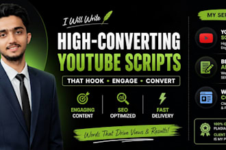 create complete youtube scripts and content strategy