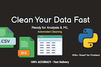 clean and automate large excel or CSV data using python