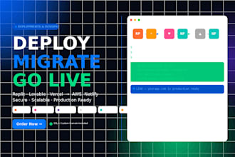 deploy  migrate your vercel, replit lovable app to aws netlify fullstack cloud
