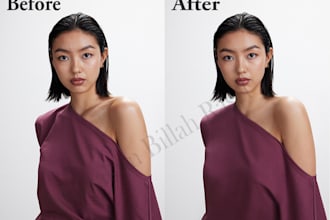 portrait or fashion or model retouching, high end editing