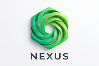 design a professional minimalist 3d business logo
