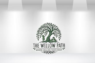 make luxury, minimalist holistic elegant wellness logo design