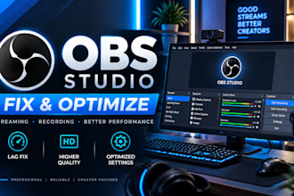 fix and optimize obs studio for professional streaming and recording