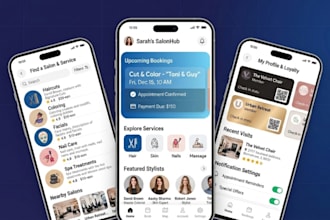 develop salon appointment booking app with online appointment booking system
