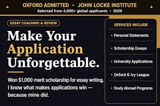 review your scholarship application essay, personal statement