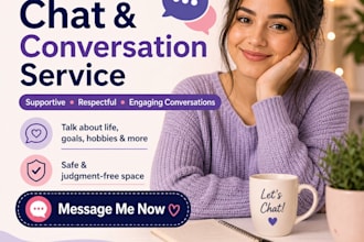provide friendly chat and supportive conversation