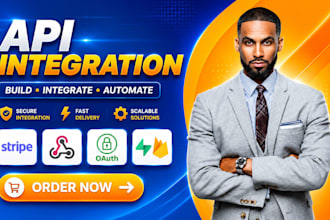 build API integration, stripe API, webhook, oauth, supabase and firebase