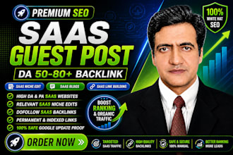 build saas backlinks and saas niche edit on pure saas blogs