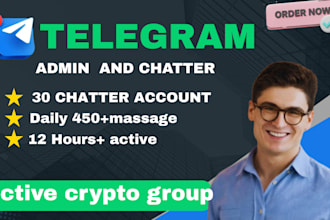 social media manager telegram community mod discord chatter virtual assistant