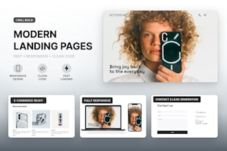 build a responsive website or landing page