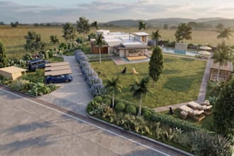 do pool design, 3d landscape, backyard, front yard design