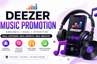 deezer music promotion organic deezer promotion playlist curator song listeners