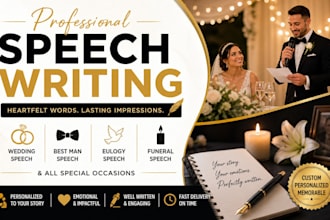 write an unforgettable wedding or special occasion speech