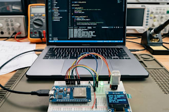 l design arduino, esp32, stm32 pcb with embedded firmware