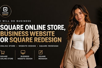 do business square website design, square online store