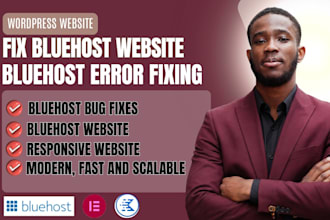 design bluehost website, fix, and optimize your bluehost wordpress website