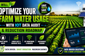 optimize your farm water usage with an iot data audit and reduction roadmap
