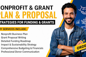 develop nonprofit business plan grant proposal writing funding plan