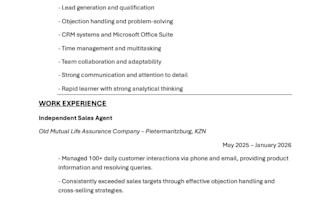 write a professional ats compliant resume and CV