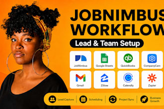set jobnimbus CRM automation for quickbooks integration and contractor pipeline