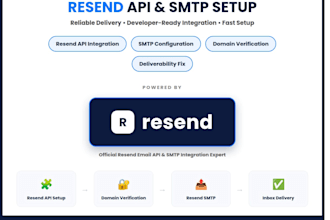 setup resend smtp, dns authentication and email deliverability