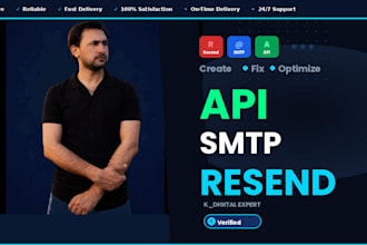 fix resend SMTP and API service with domain verify