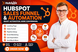 set up hubspot sales funnel hubspot landing page, hubspot automation hubspot CRM