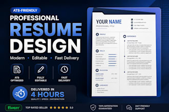 design professional resume CV cover letter