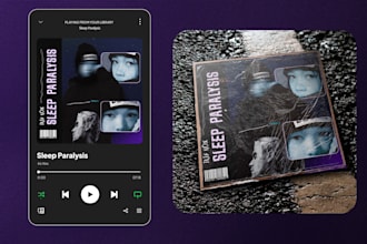 design custom album cover art for streaming and print