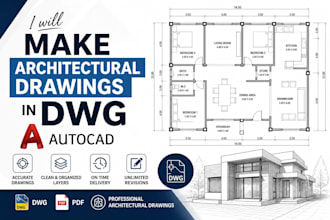 make architectural drawings in dwg