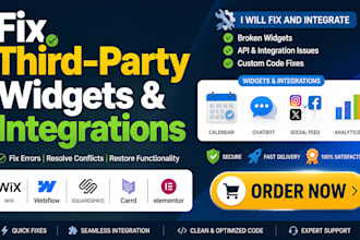 fix wix webflow squarespace carrd elementor integrations and widgets not working