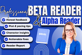 beta read critique novel, alpha read romance, cozy mystery, fantasy beta reader