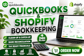 do quickbooks bookkeeping bank reconciliation and cleanup for shopify stores