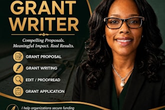 write a grant proposal for your nonprofit, startup and small business