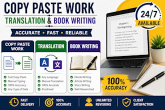 do accurate copypaste fast typing and language translation