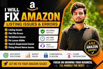 fix amazon flat file errors and catalog issues