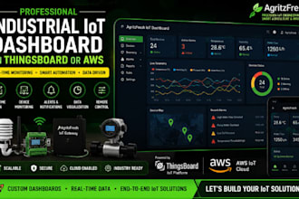 build a professional thingsboard or AWS dashboard for your industrial iot