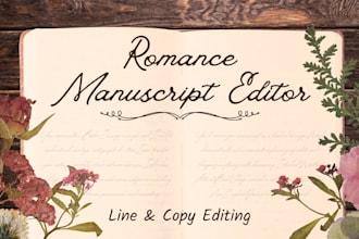 line edit and copy edit your romance novel