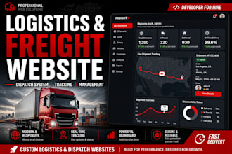 build a custom freight, logistics, trucking web application