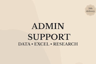 provide virtual assistant and administrative support for buisness