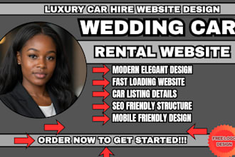 wedding car rental website wedding car hire website luxury car hire website