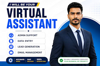 be virtual assistant for admin support