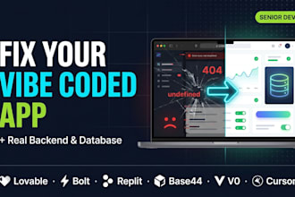 fix vibe coded app and convert static to dynamic backend lovable bolt