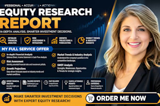 create professional equity research reports with in depth financial analysis