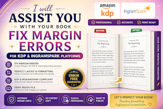 fix margin errors in your book for KDP and ingramspark