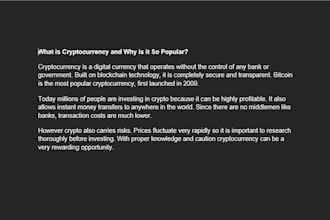 write  bengali and english articles blogs and crypto content