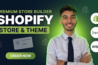 design and build a high converting shopify store with custom theme