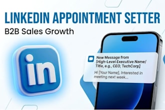 be your linkedin appointment setter and b2b lead generation manager