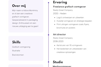 design professional CV resume in canva